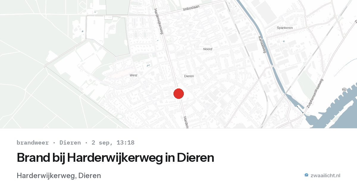 Brand bij Harderwijkerweg in Dieren — 2 sep 2026