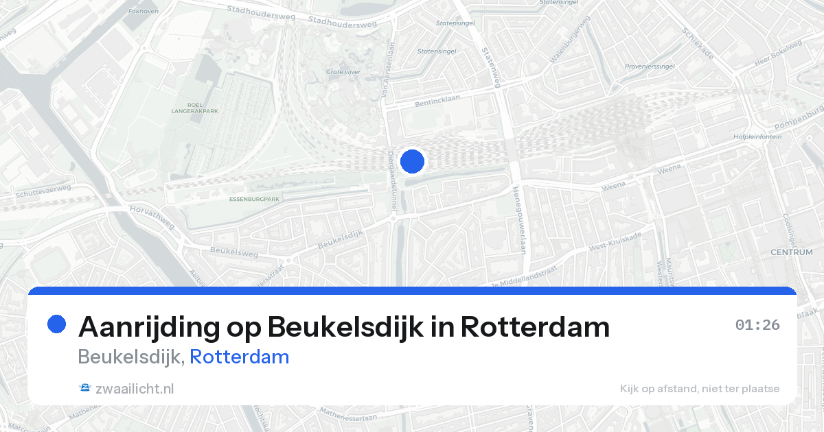 Aanrijding op Beukelsdijk in Rotterdam — 22 aug 2026