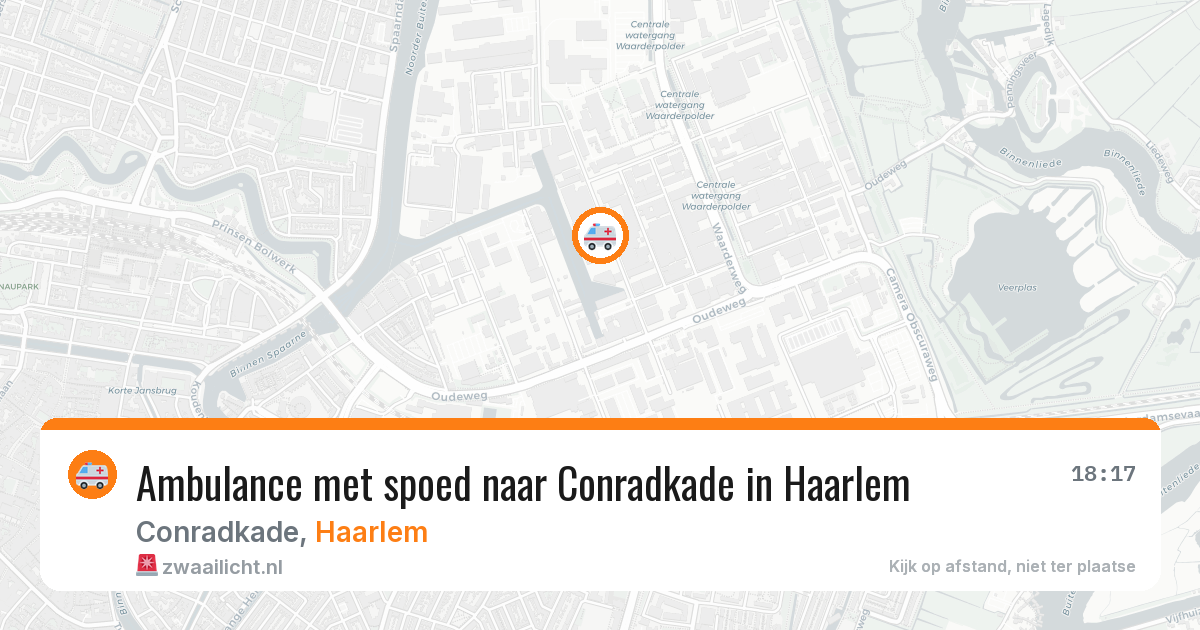 Ambulance met spoed naar Conradkade in Haarlem — 30 mei 2026