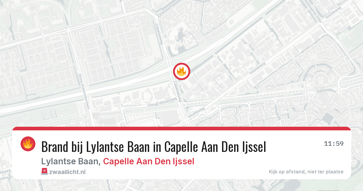 Brand bij Lylantse Baan in Capelle Aan Den Ijssel — 16 mrt 2026