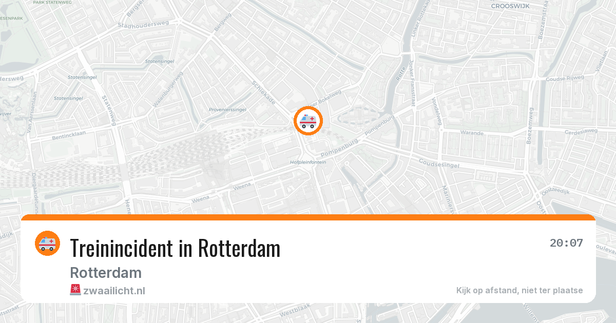 Treinincident in Rotterdam — 3 jul 2026