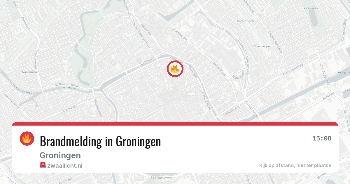 Brandmelding in Groningen — 30 apr 2026
