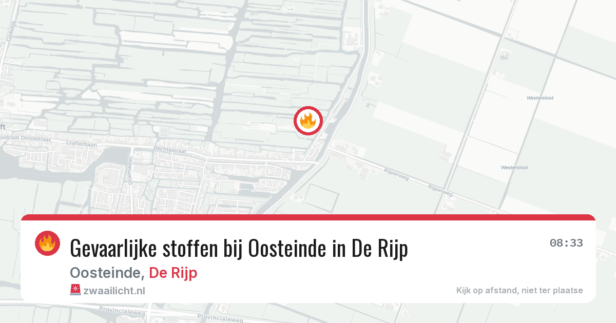 Gevaarlijke stoffen bij Oosteinde in De Rijp — 1 jul 2026