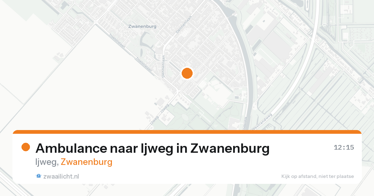 Ambulance naar Ijweg in Zwanenburg — 1 jun 2026