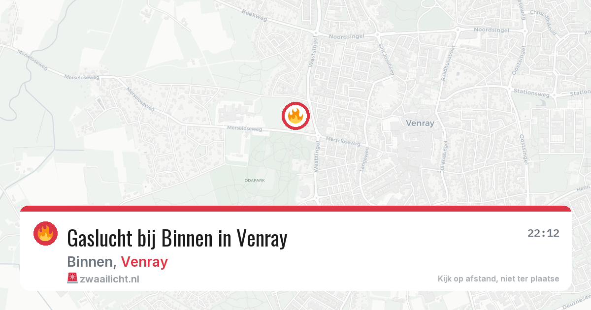 Gaslucht bij Binnen in Venray — 7 apr 2026
