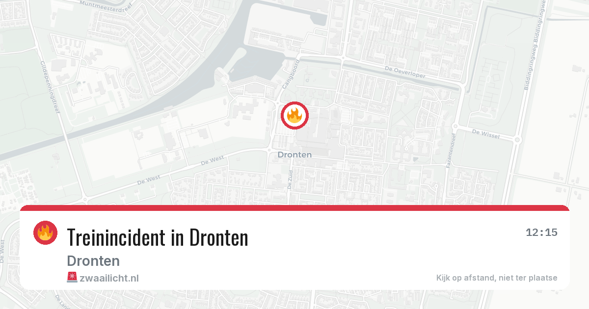 Treinincident in Dronten — 23 mrt 2026