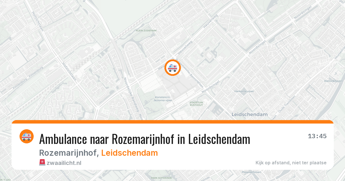 Ambulance naar Rozemarijnhof in Leidschendam — 3 jun 2026