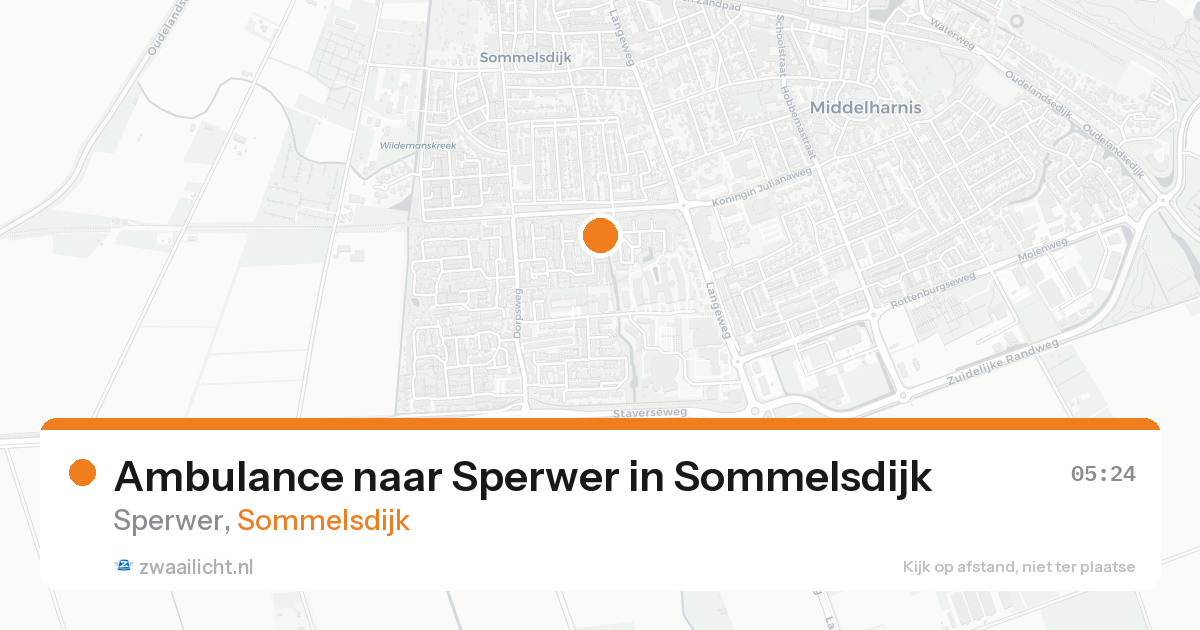 Ambulance naar Sperwer in Sommelsdijk — 5 jul 2026