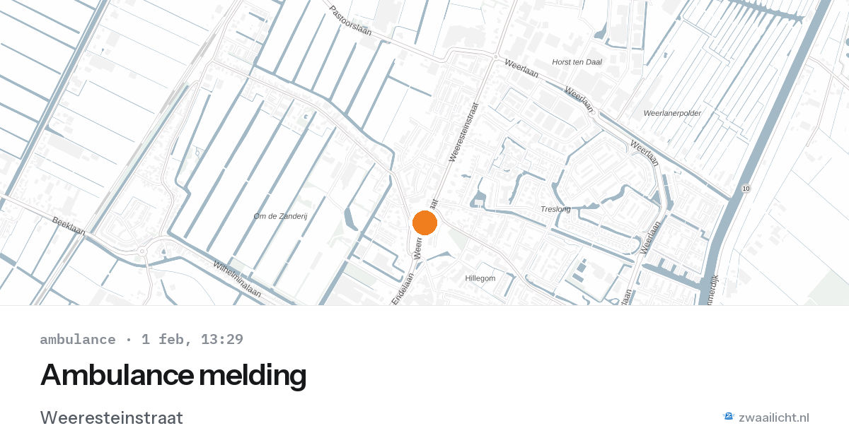 Ambulance melding — 1 feb 2026