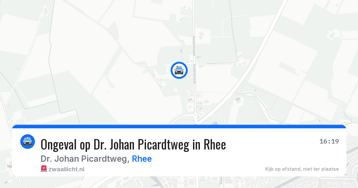 Ongeval op Dr. Johan Picardtweg in Rhee — 27 jan 2026