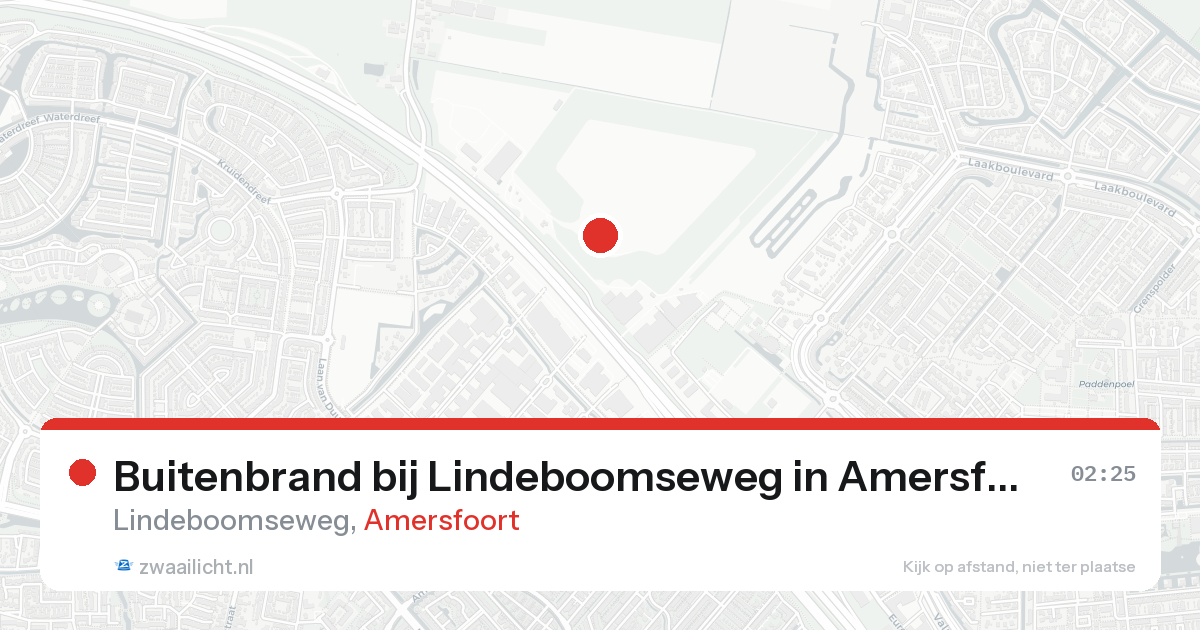 Buitenbrand bij Lindeboomseweg in Amersfoort — 23 aug 2026