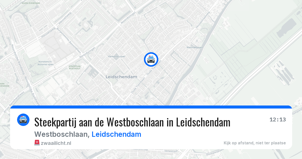 Steekpartij aan de Westboschlaan in Leidschendam — 3 jul 2026