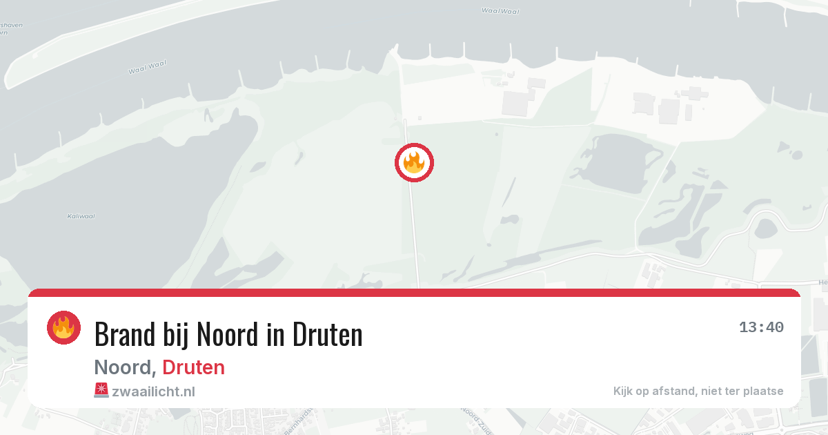 Brand bij Noord in Druten — 14 aug 2026