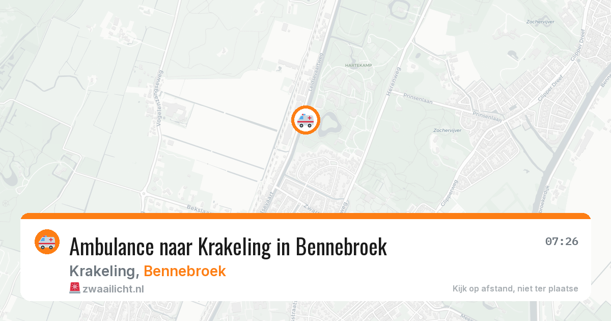 Ambulance naar Krakeling in Bennebroek — 5 mei 2026