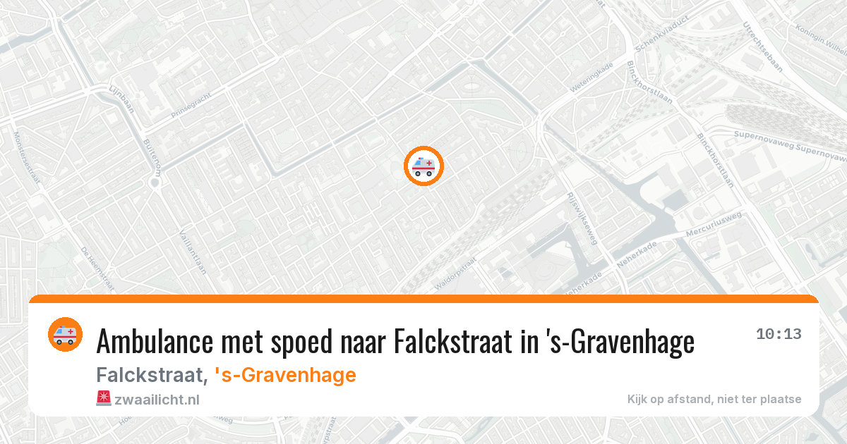 Ambulance met spoed naar Falckstraat in 's-Gravenhage — 28 jun 2026