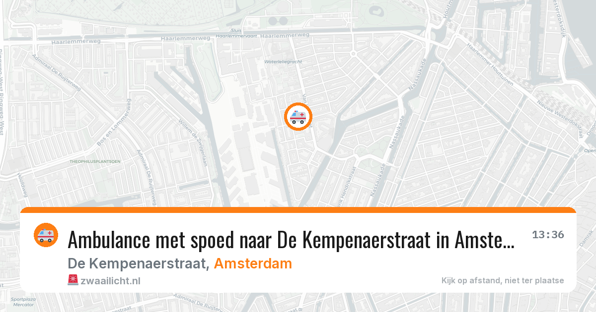 Ambulance met spoed naar De Kempenaerstraat in Amsterdam — 25 jun 2026