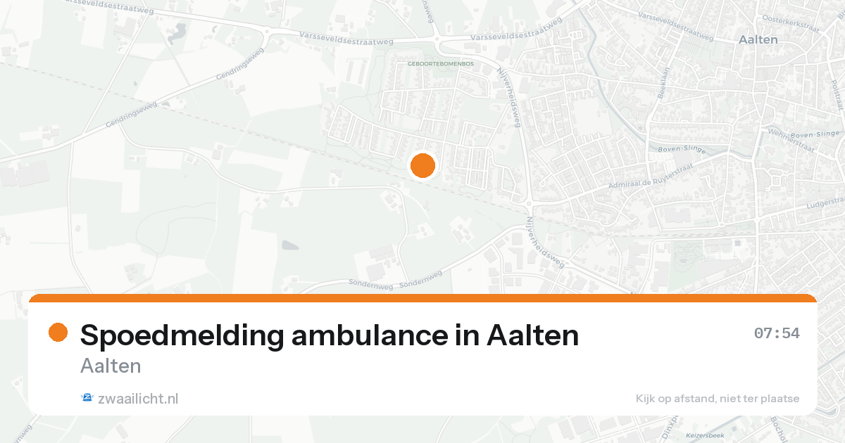 Spoedmelding ambulance in Aalten — 20 aug 2026