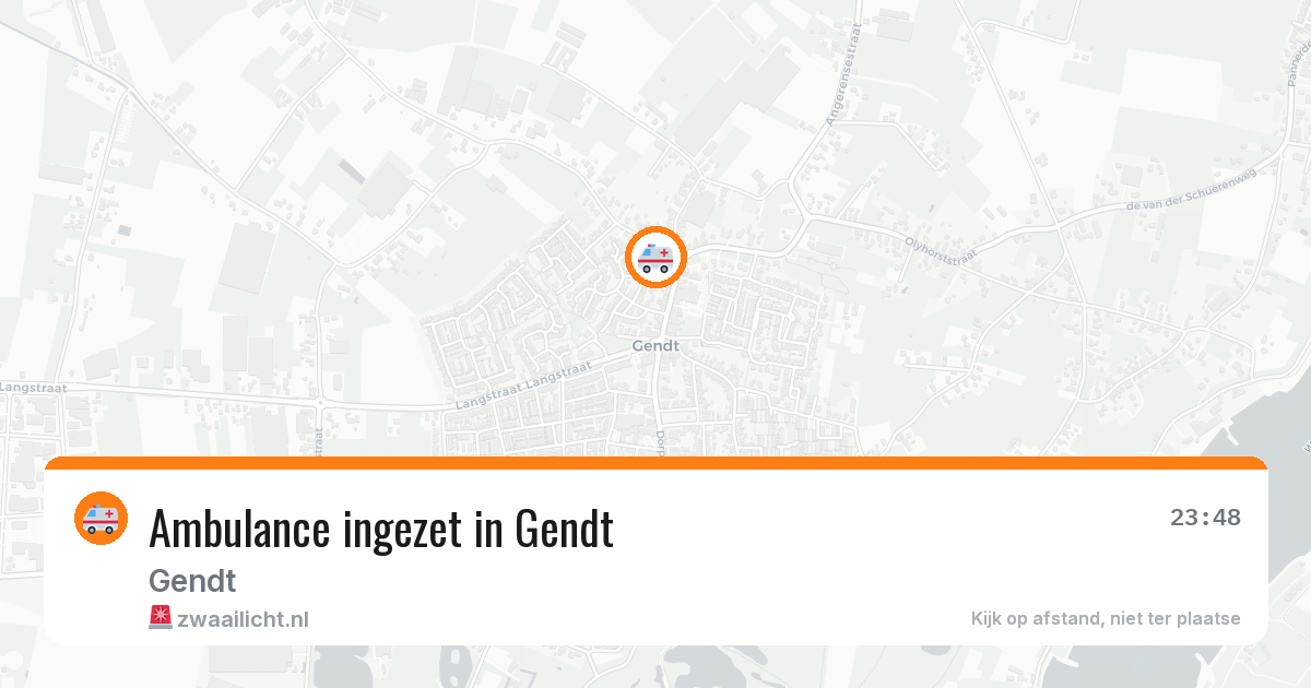 Ambulance ingezet in Gendt — 7 jun 2026