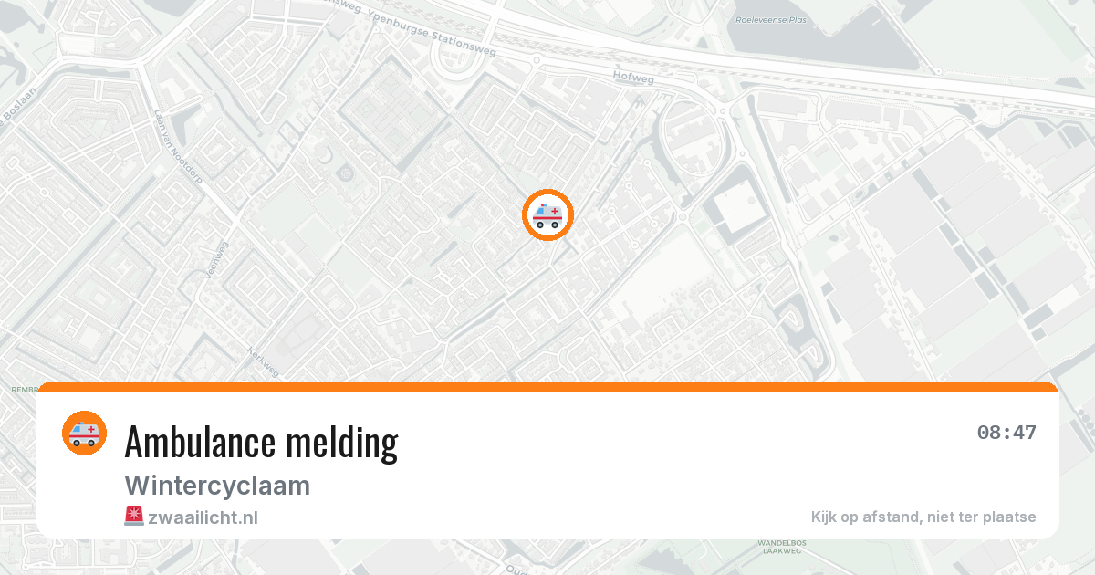 Ambulance melding — 11 feb 2026