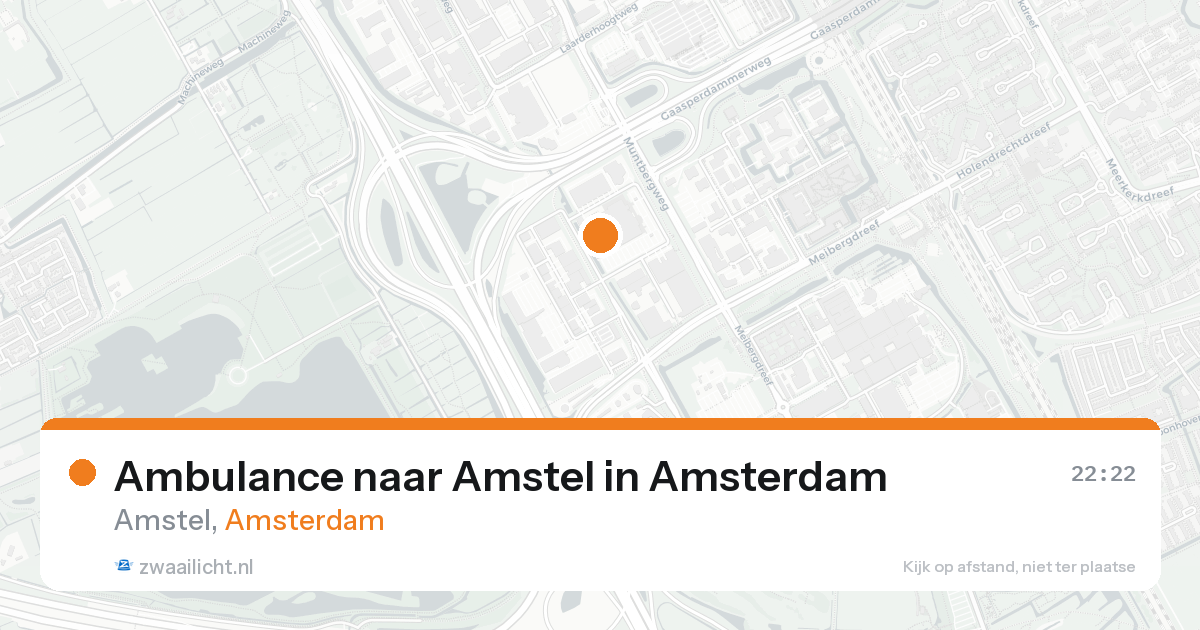 Ambulance naar Amstel in Amsterdam — 30 jan 2026