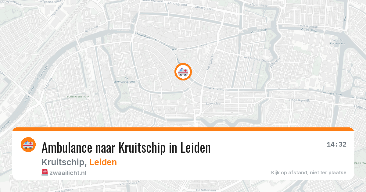Ambulance naar Kruitschip in Leiden — 21 apr 2026