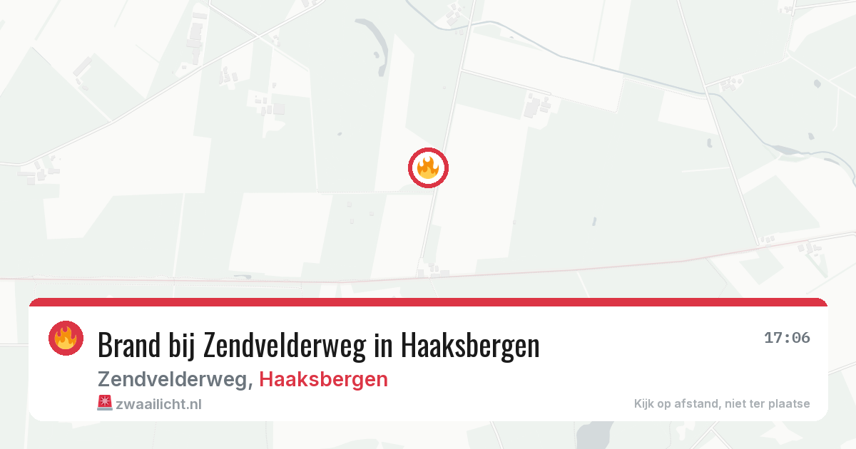 Brand bij Zendvelderweg in Haaksbergen — 13 mei 2026