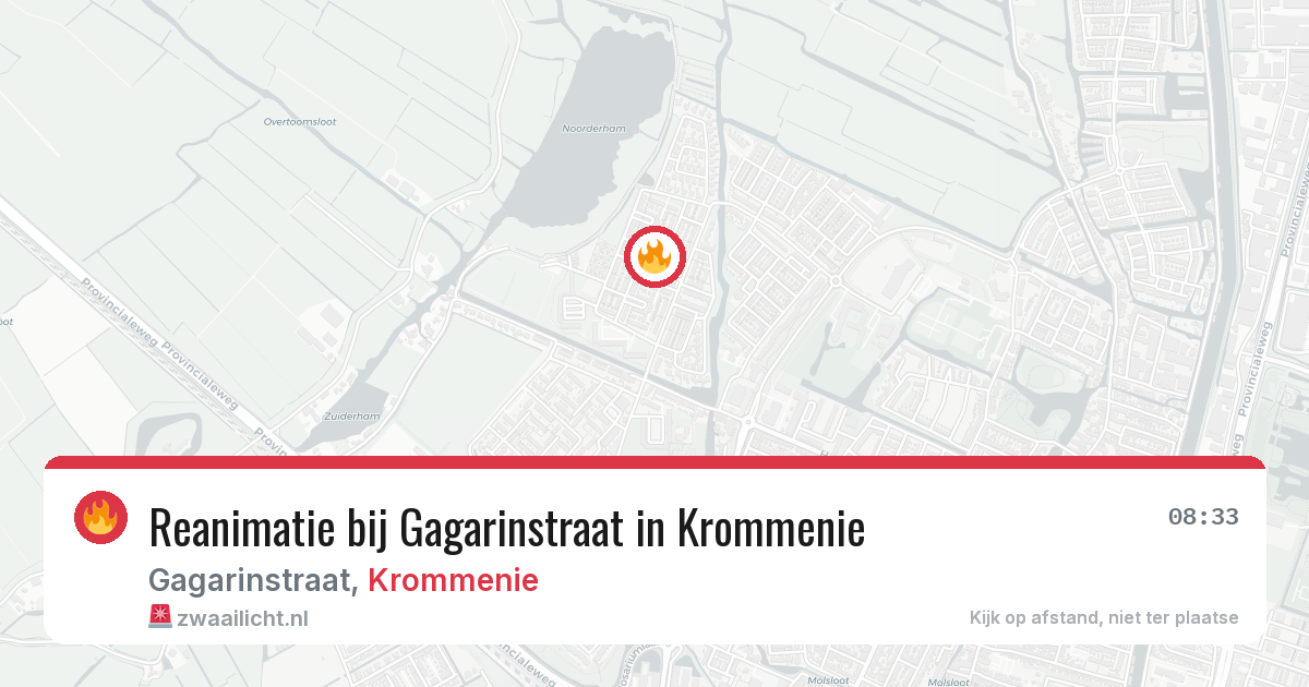 Reanimatie bij Gagarinstraat in Krommenie — 28 jun 2026