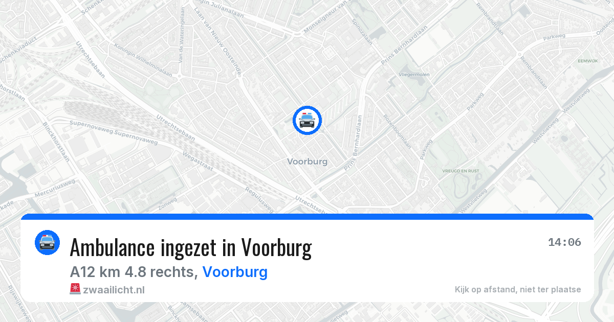 Ambulance ingezet in Voorburg — 19 jun 2026