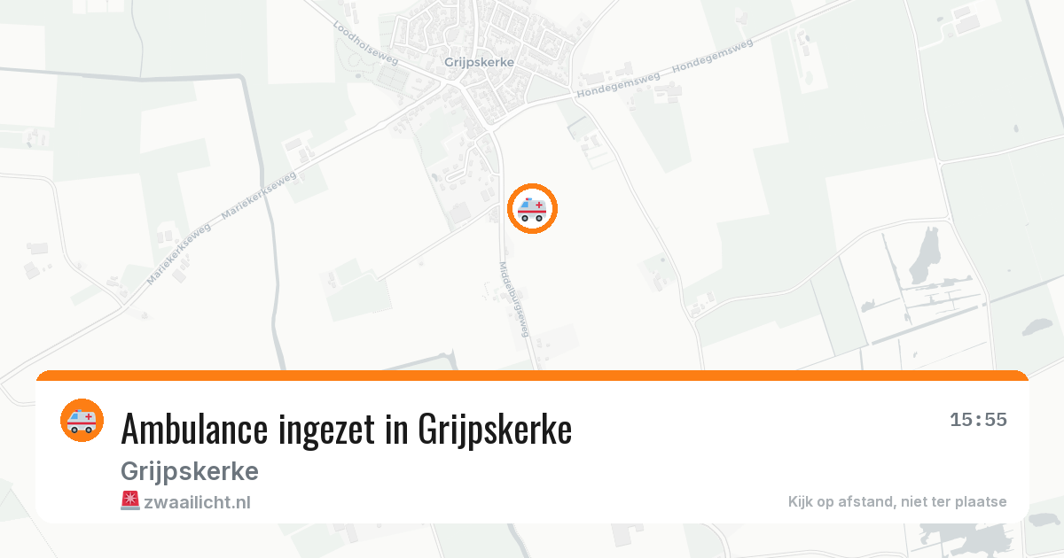 Ambulance ingezet in Grijpskerke — 11 aug 2026