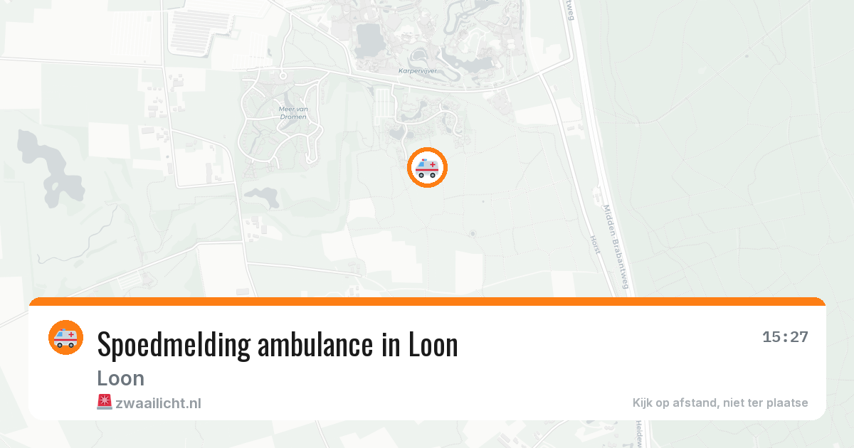 Spoedmelding ambulance in Loon — 19 jun 2026