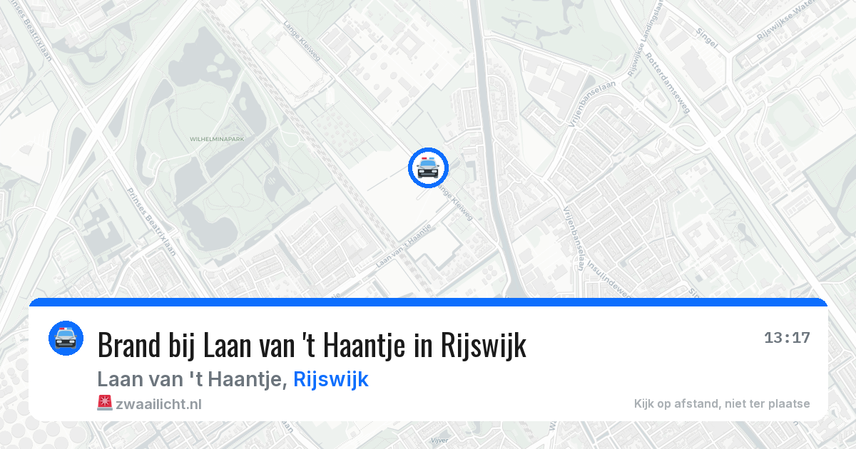 Brand bij Laan van 't Haantje in Rijswijk — 2 jul 2026