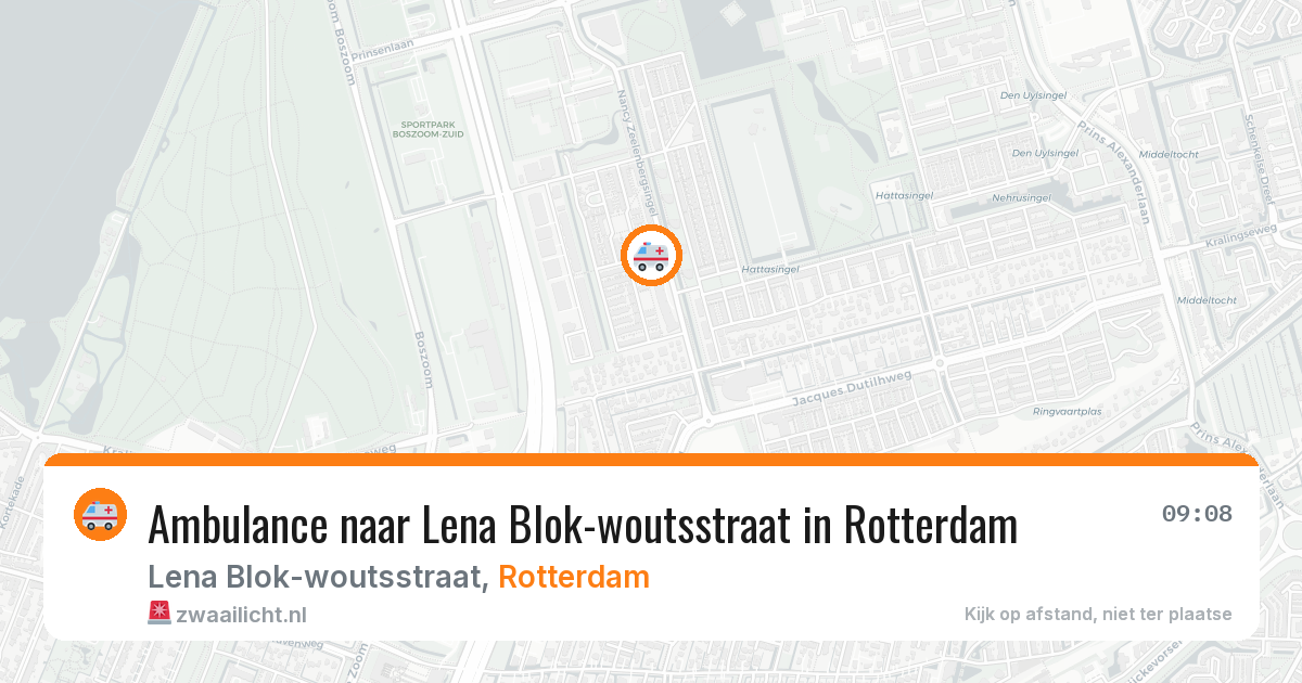 Ambulance naar Lena Blok-woutsstraat in Rotterdam — 4 jun 2026