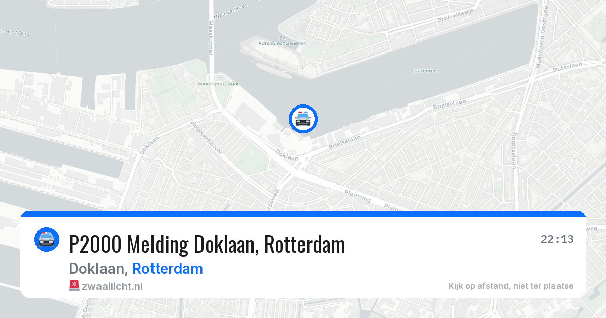 P2000 Melding Doklaan, Rotterdam — 7 aug 2026