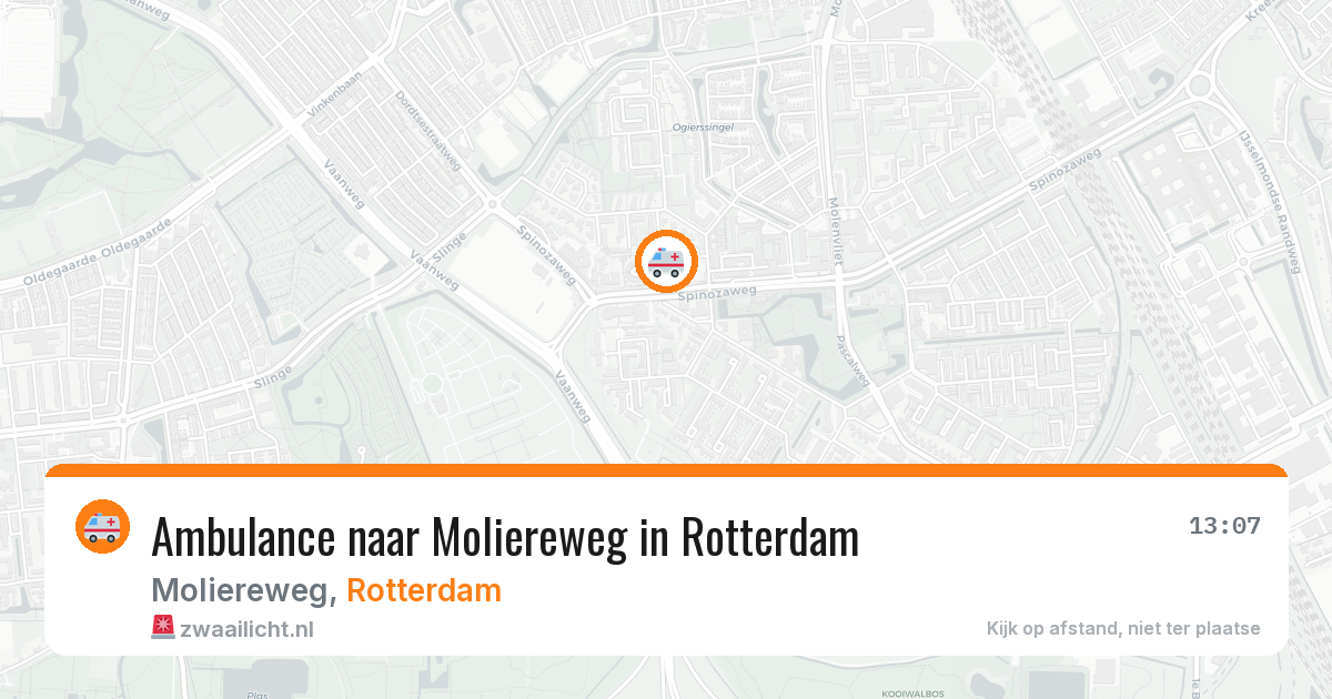 Ambulance naar Moliereweg in Rotterdam — 26 jun 2026