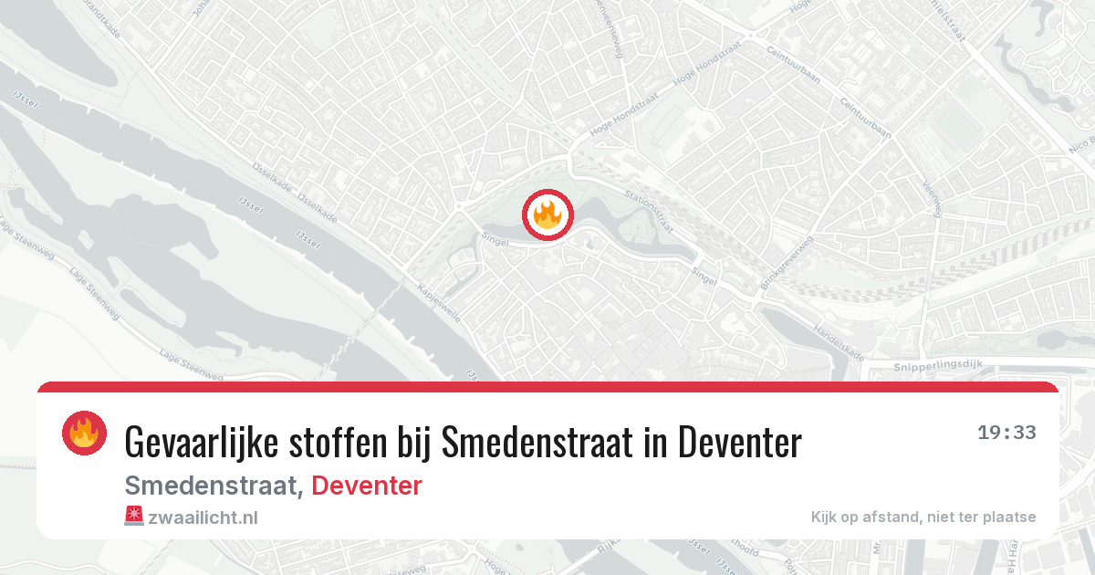 Gevaarlijke stoffen bij Smedenstraat in Deventer — 4 mei 2026