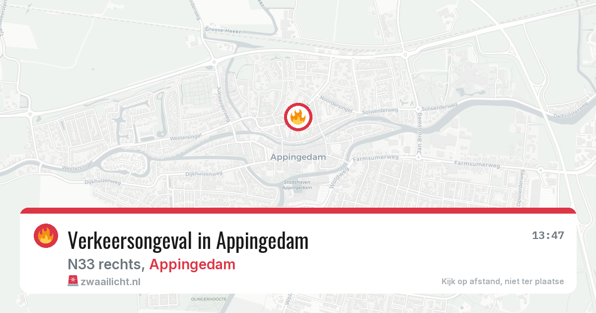 Verkeersongeval in Appingedam — 8 jun 2026