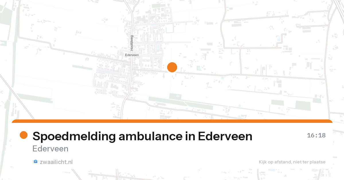 Spoedmelding ambulance in Ederveen — 27 aug 2026