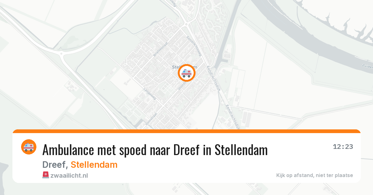 Ambulance met spoed naar Dreef in Stellendam — 12 jun 2026