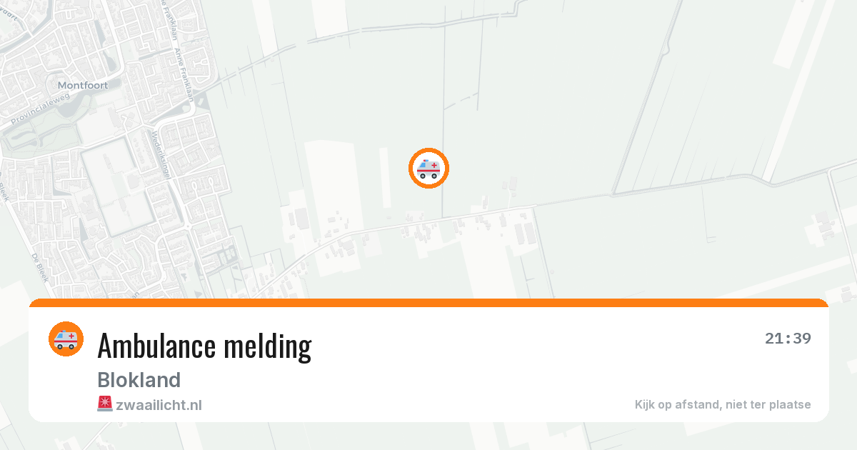 Ambulance melding — 31 mei 2026
