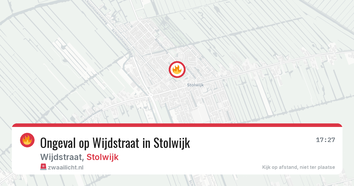 Ongeval op Wijdstraat in Stolwijk — 12 mrt 2026
