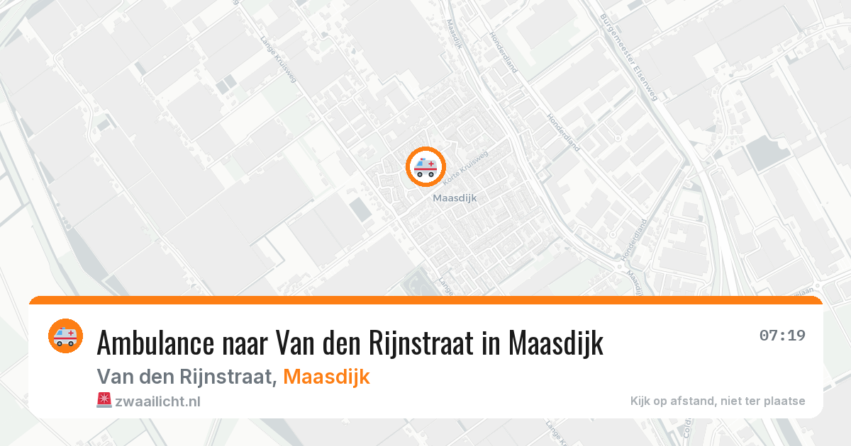 Ambulance naar Van den Rijnstraat in Maasdijk — 9 jun 2026