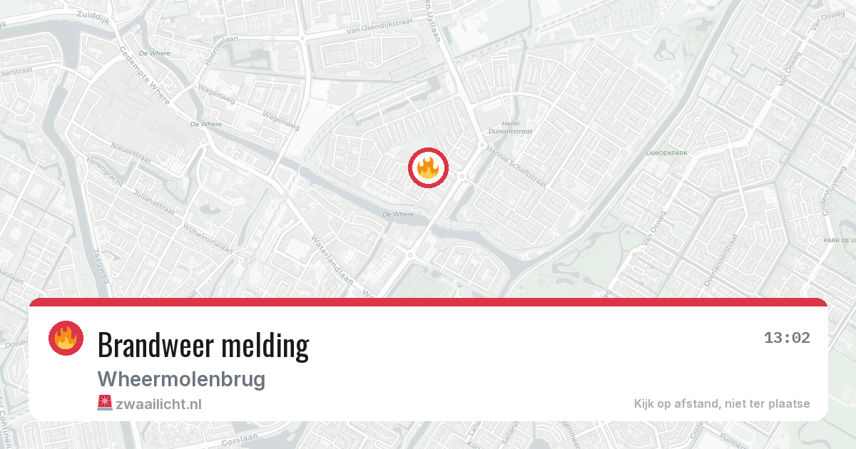 Brandweer melding — 17 jun 2026