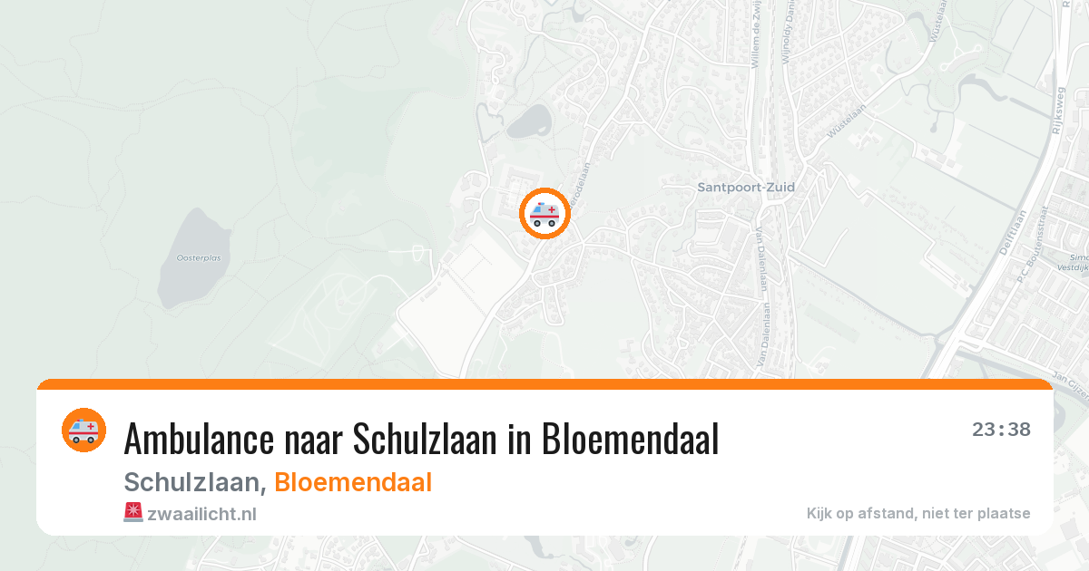 Ambulance naar Schulzlaan in Bloemendaal — 27 mrt 2026