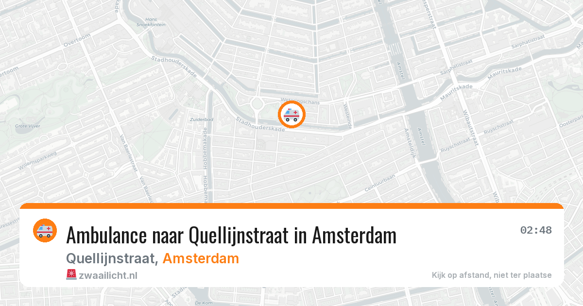 Ambulance naar Quellijnstraat in Amsterdam — 1 apr 2026