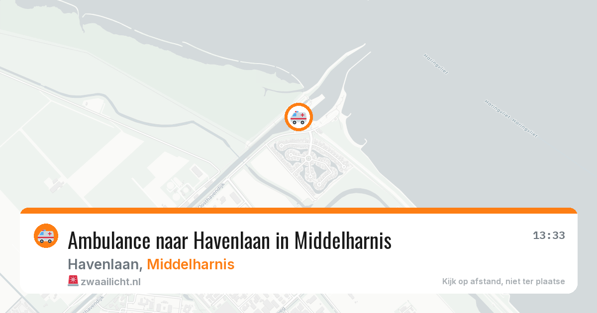 Ambulance naar Havenlaan in Middelharnis — 29 mrt 2026