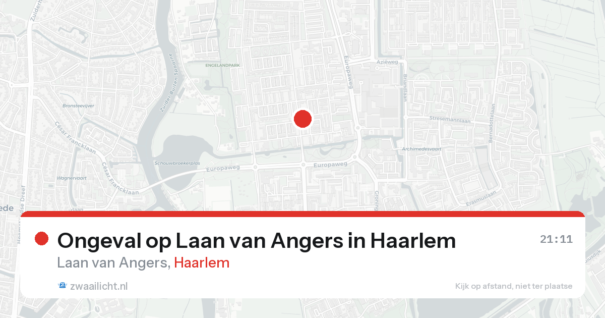 Ongeval op Laan van Angers in Haarlem — 7 feb 2026