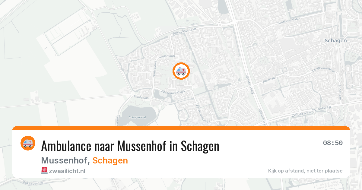 Ambulance naar Mussenhof in Schagen — 28 mei 2026