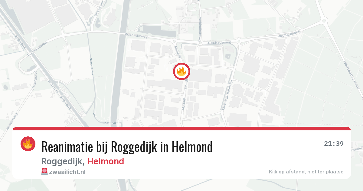 Reanimatie bij Roggedijk in Helmond — 7 apr 2026