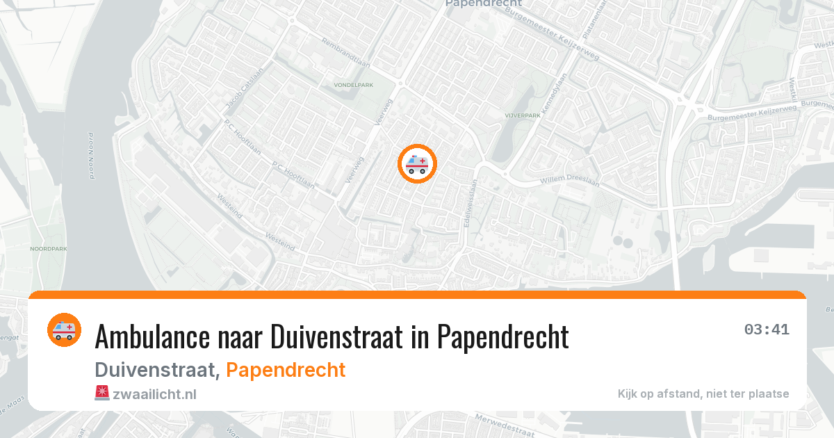 Ambulance naar Duivenstraat in Papendrecht — 29 jan 2026