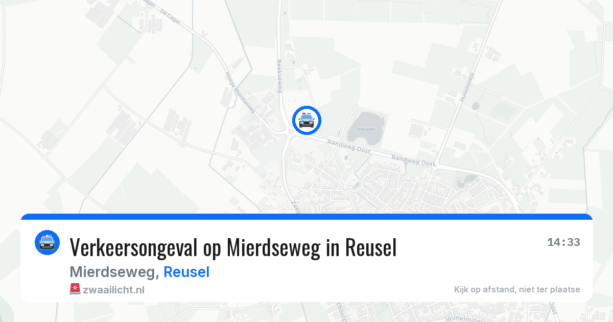 Verkeersongeval op Mierdseweg in Reusel — 21 jan 2026